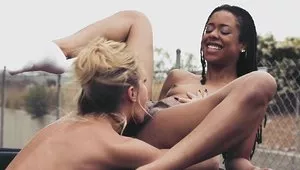 Jessa Rhodes Is Caressing Kira Noir With Her Colossal Tits