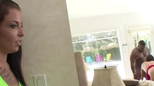 Stepdaughter Catches Stepmom Cheating On Stepdad With A Big Black Cock BBC