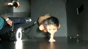 Gloryhole Secrets: Nia's Ebony Throat Fucks