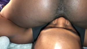 TONGUE FUCKING MY PUSSY AND ASS
