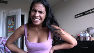 Ebony Teen Makes Gamer Boyfriend Clean Her Room - Maya Farrell
