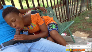 Risky Public Sloppy Blowjob From Horny Wet Ebony Cutie