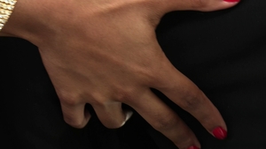 Cumshot Hits Right Between Natural Tits