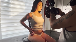 He Deepthroats Her Then Pounds Her Ass