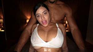 Oil Sliding Cowgirl Breeding Session