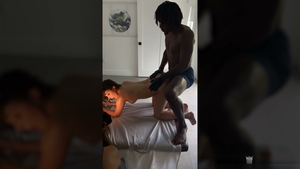 Facial cumshot finishes this intense interracial scene